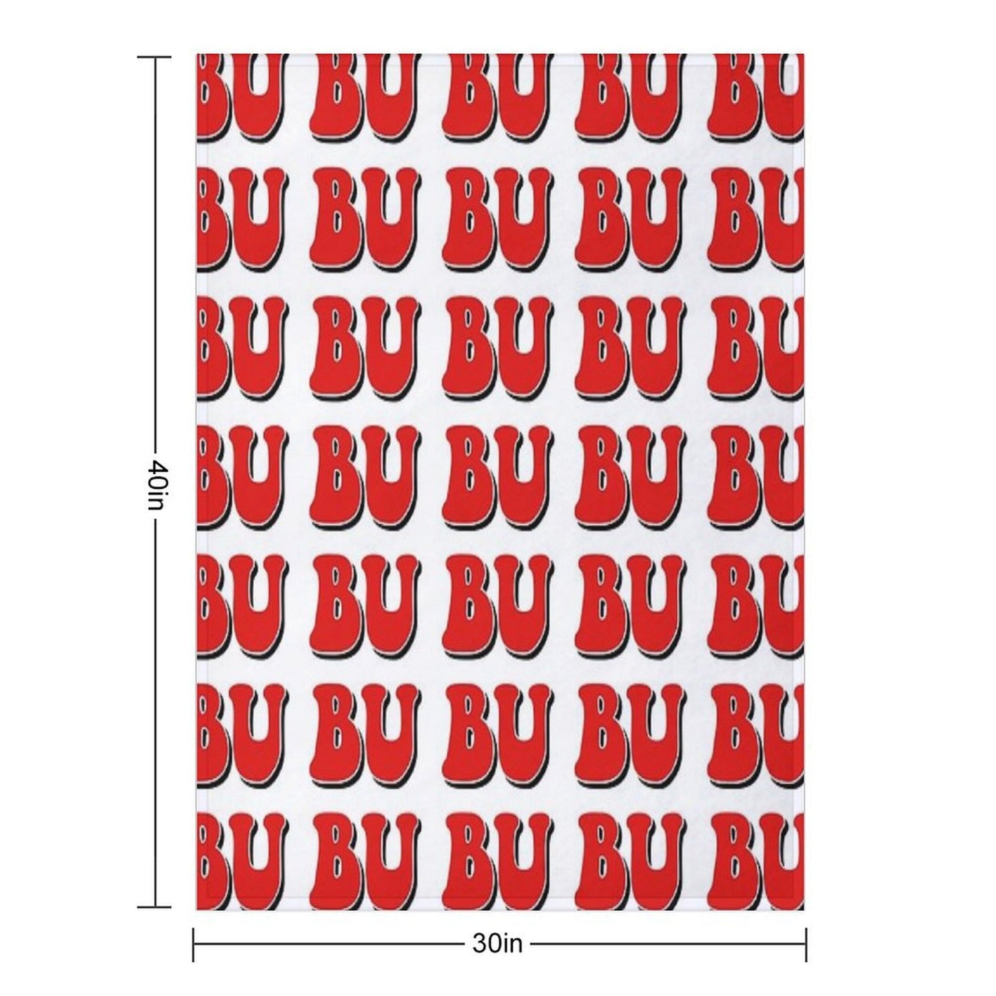 BU Boston University Throw Blanket