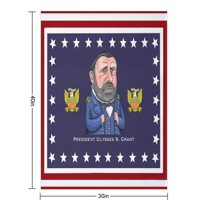 President Ulysses S. Grant Throw Blanket