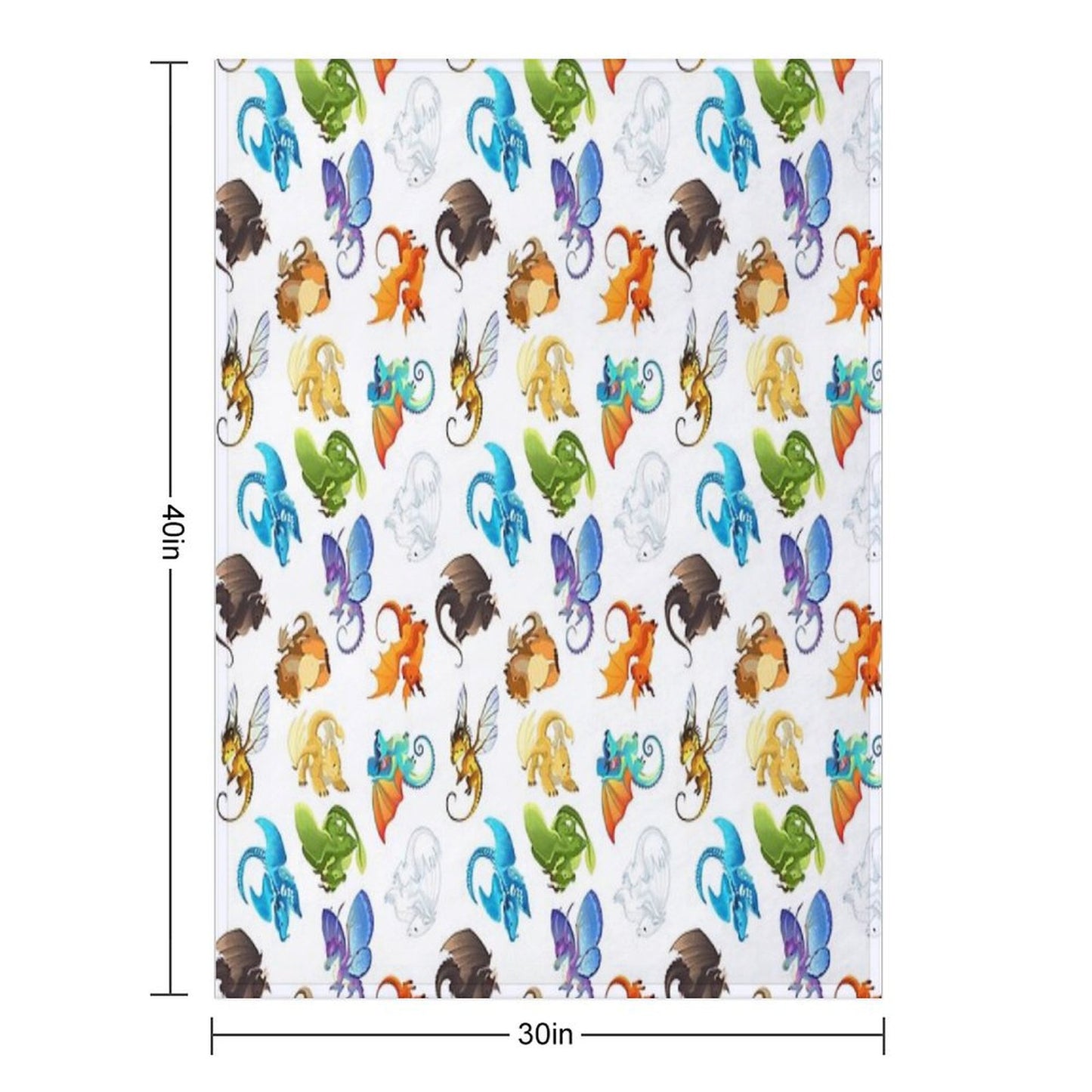 Wings of Fire Pattern Throw Blanket