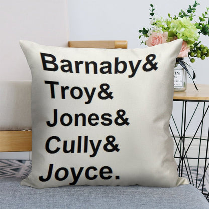 Midsomer Murders - Helvetica List Linen Throw Pillow Cover