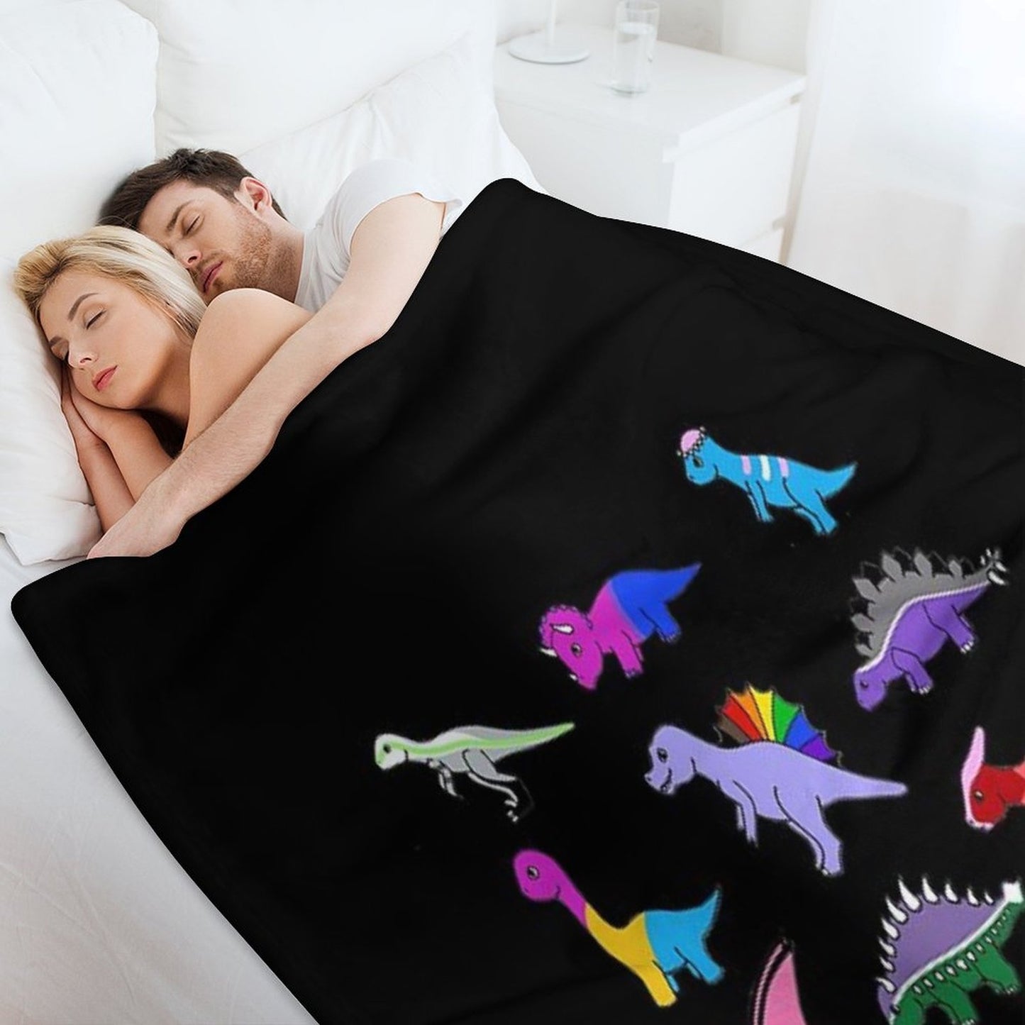 Pride Dinosaurs Throw Blanket