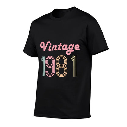 40th Birthday Gift for Her 40 Year Old Women Vintage 1981  Affordable Price T-Shirt