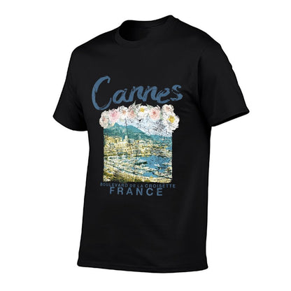 FRANCE Cannes French Riviera Vintage Travel T  Trendy Pattern T-Shirt