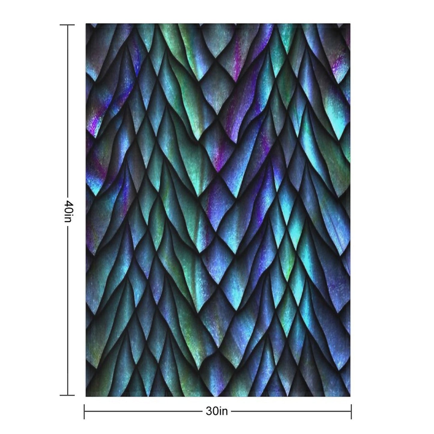 Dragon Scales Throw Blanket