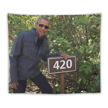 420 Obama Print Tapestry