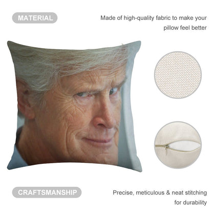 Dateline Keith Morrison - Really Linen Throw Pillow Cover