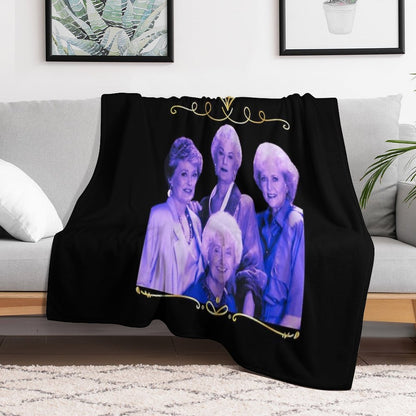 Stay Golden Girls Vintage Gift Throw Blanket
