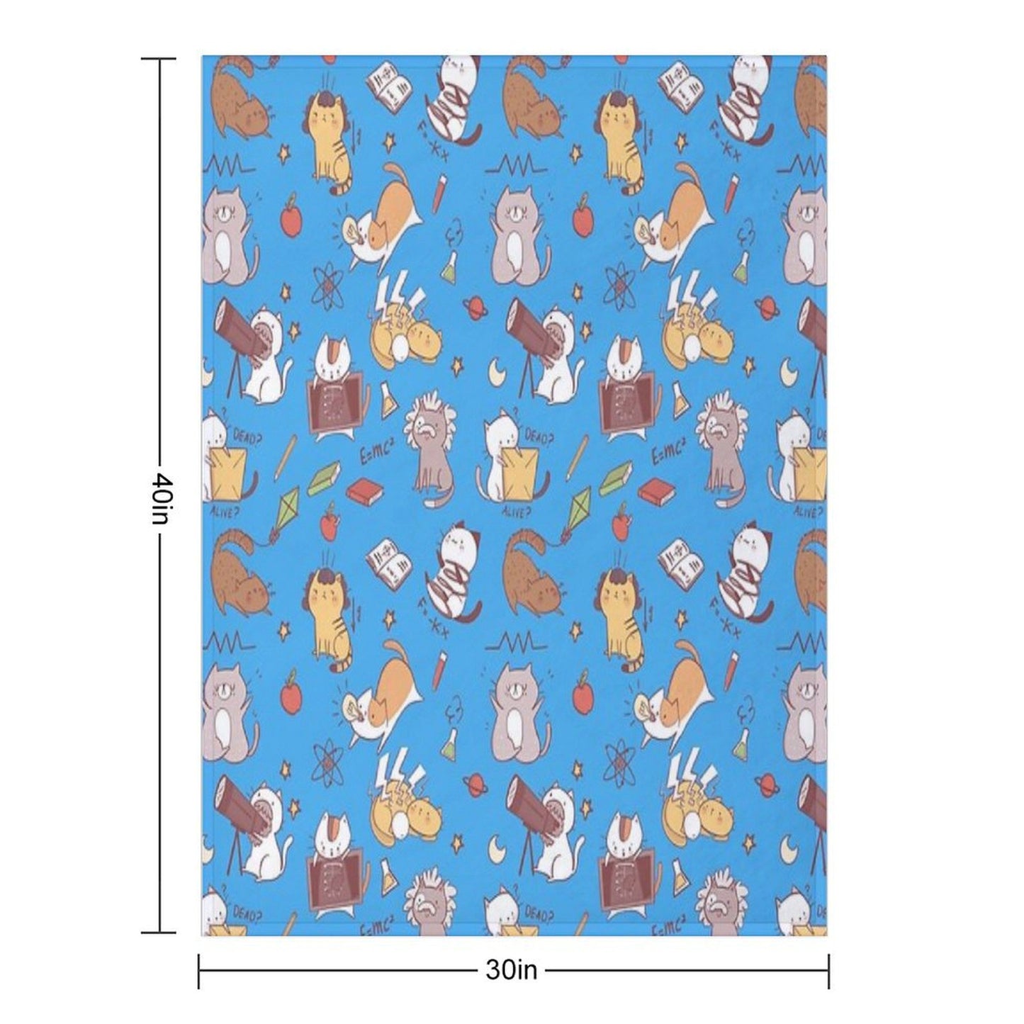 Science Kittens Throw Blanket