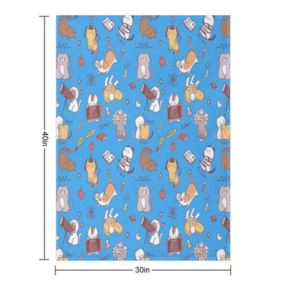 Science Kittens Throw Blanket