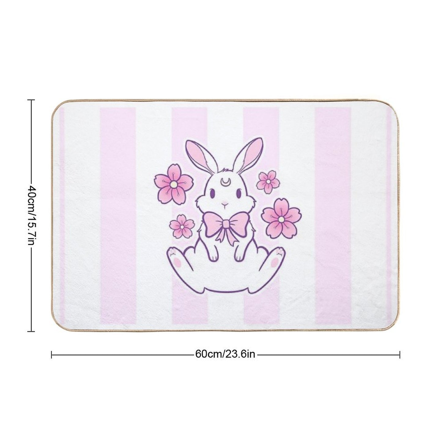 Sakura Bunny 02  Nikury Bath Mat