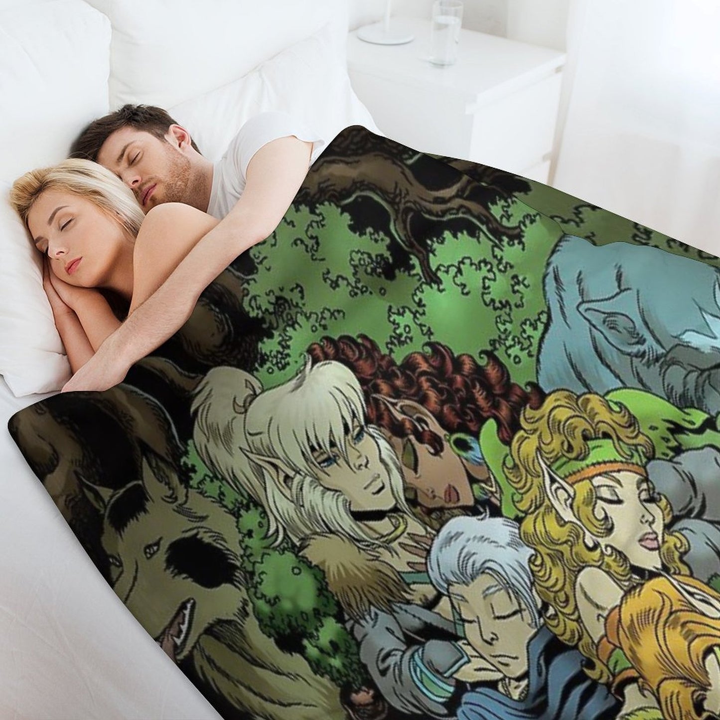 ElfQuest True Peace II Throw Blanket