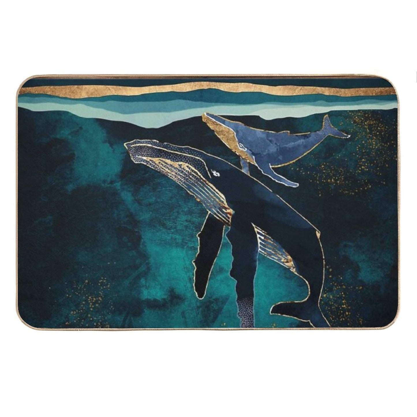 Moonlit Whales Bath Mat