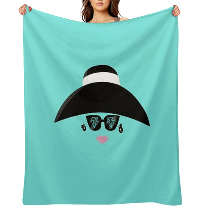 Holly Golightly Big Hat Throw Blanket