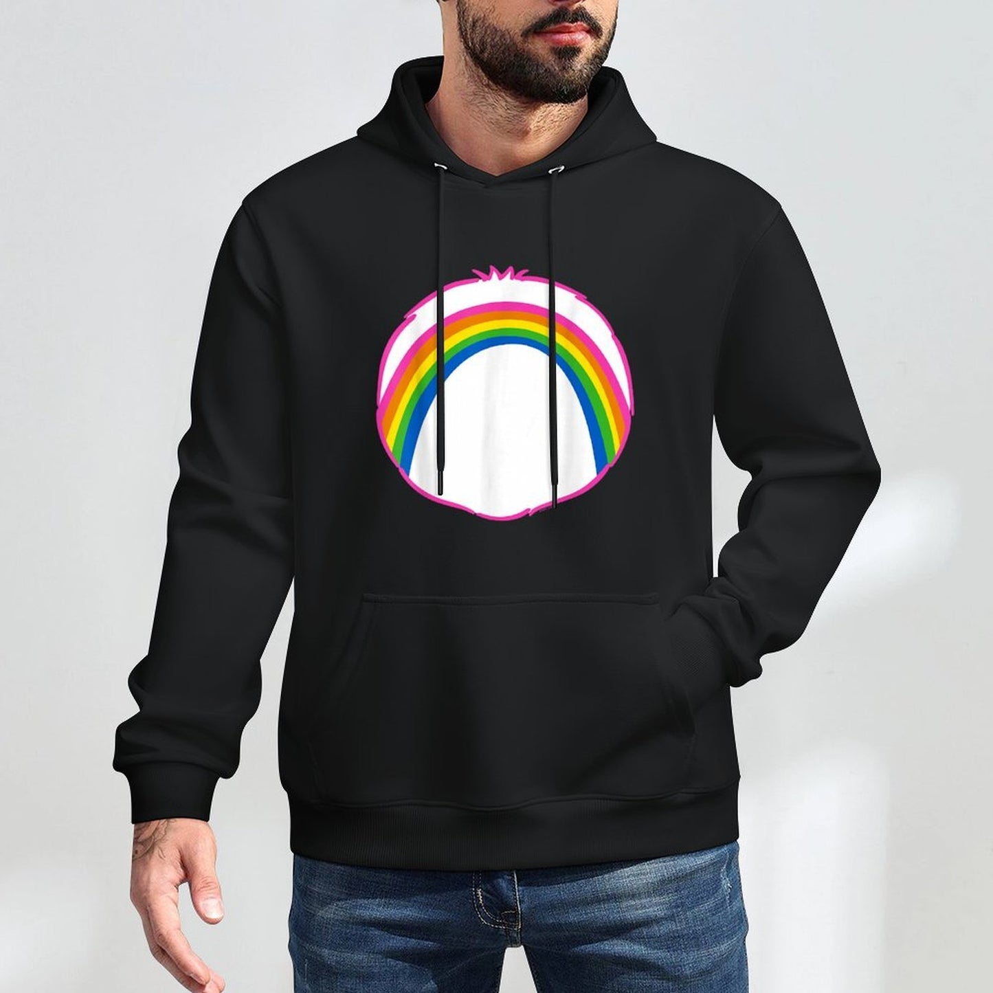 Care Bears Cheer Belly Medium-Weight Fabric Hoodie