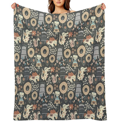 Animal Kingdom Throw Blanket