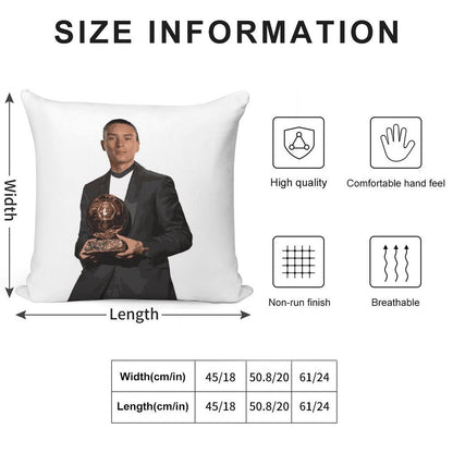 Darwin Nunez Ballon D'or Soft Bedroom Essential Throw Pillow