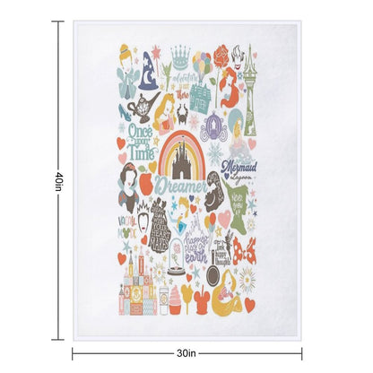 Vacay Inspired Vacation Graphic Tee Throw Blanket