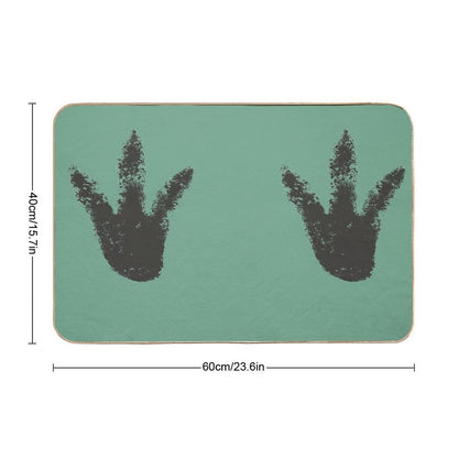 Big Foot Dinosaur Foot Print Design Bath Mat