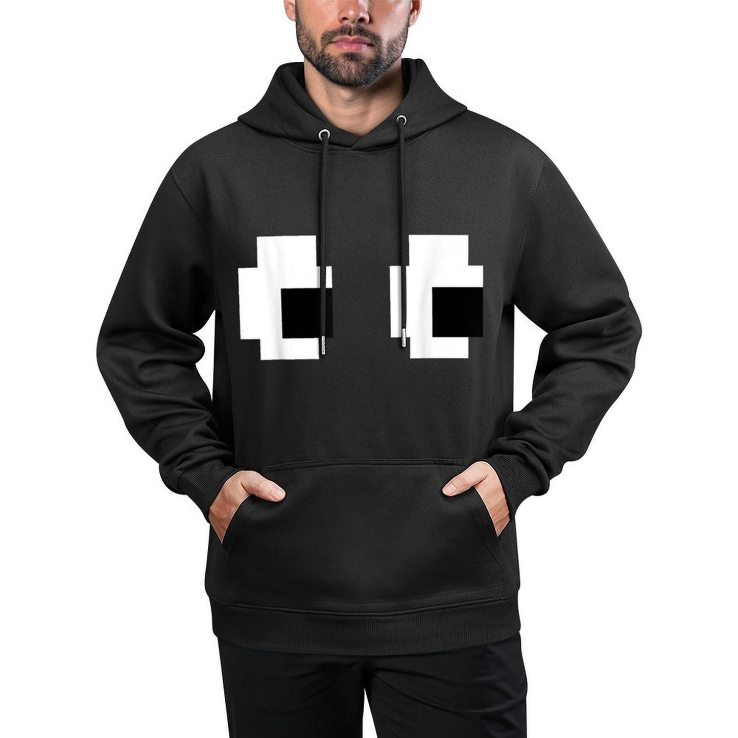 Retro Arcade Game Ghost 80s 8 Bit Halloween Group Costume All-Day Comfort Hoodie