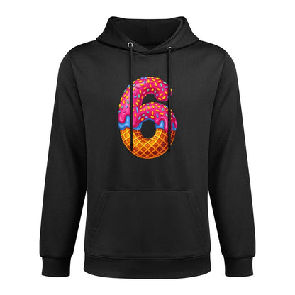 67 Ice Cream Drip Meme Funny Six Seven Gen-Alpha Couple Kangaroo Pocket Hoodie