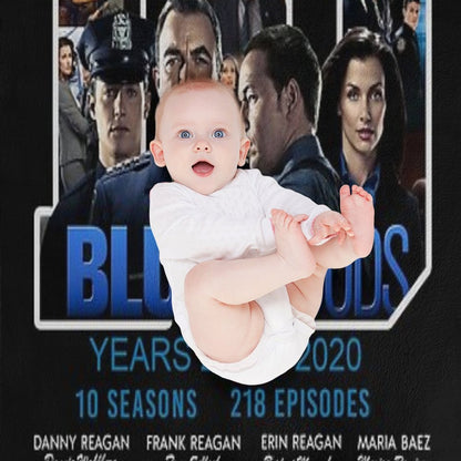 Blue Bloods Year 2010 – 2020 10 Seasons 218 Episodes Signatures Shirt Throw Blanket