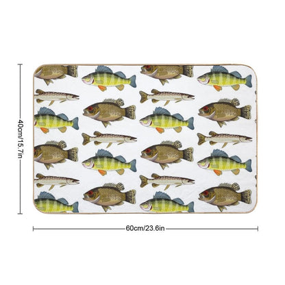Lake Fish Trio Bath Mat