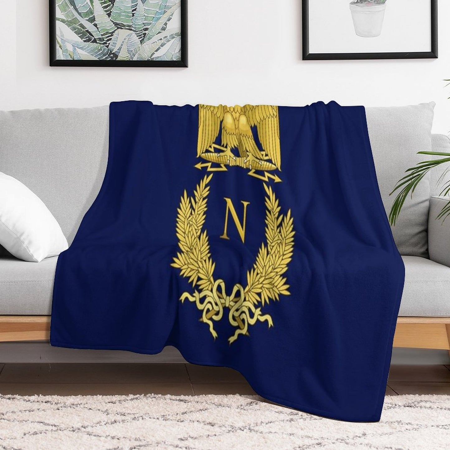 Emblème De Napoléon Bonaparte Throw Blanket