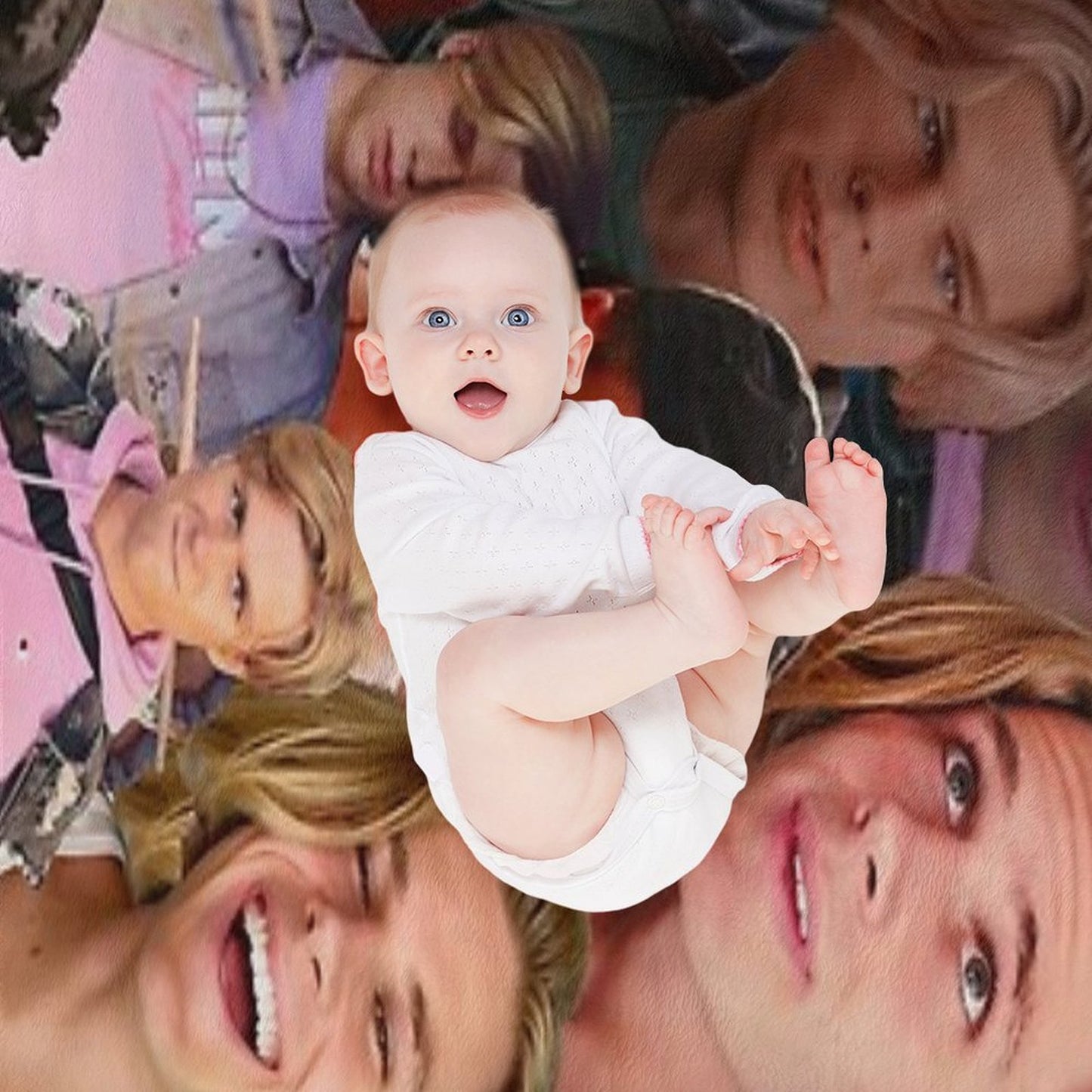 Owen Joyner Photo Collage Throw Blanket