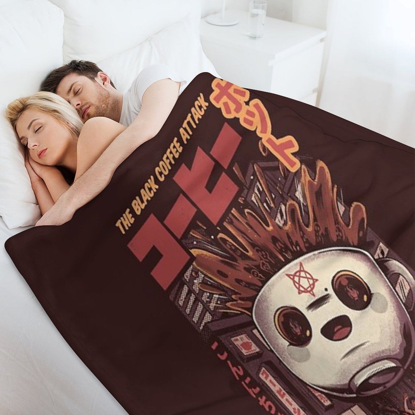 Black Magic Coffee Throw Blanket
