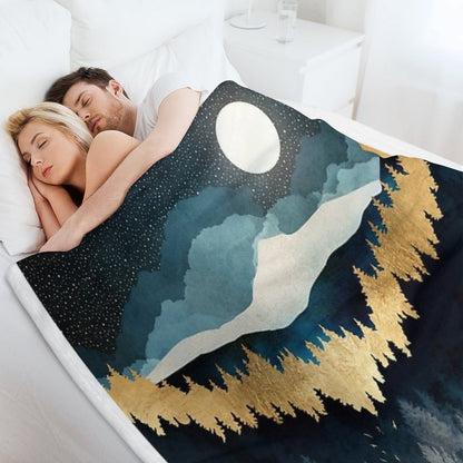 Indigo Night Throw Blanket