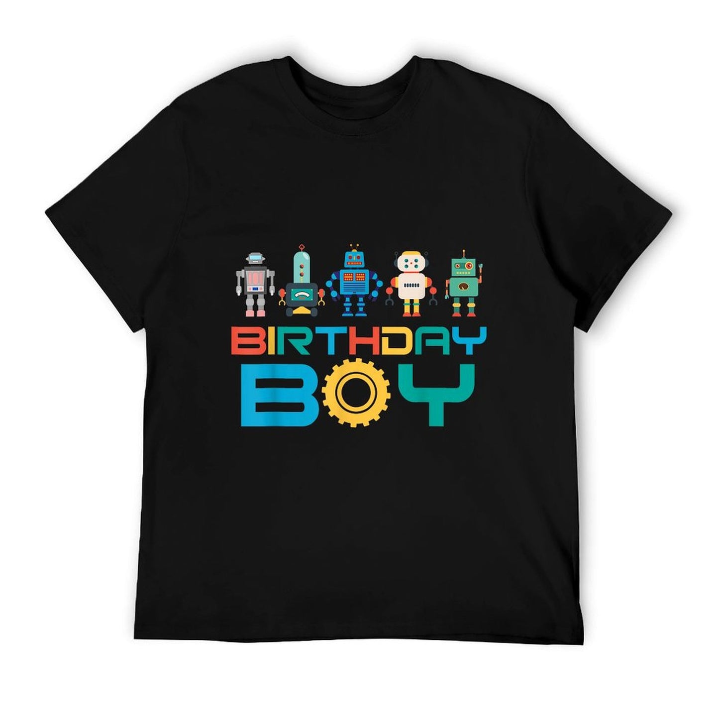 Robots Birthday Party Decorations All Ages Robotic Kids Boys T-Shirt