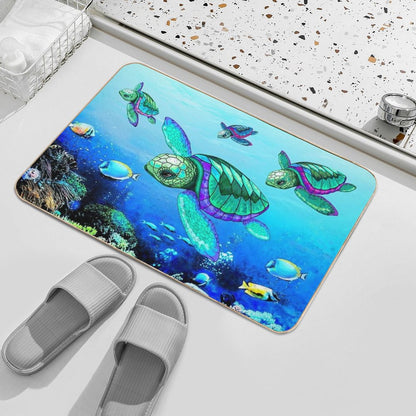 Sea Turtles Dance Bath Mat