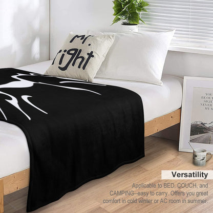 White Horse Throw Blanket
