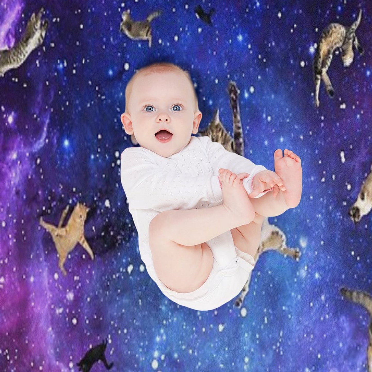 Space Cats Throw Blanket