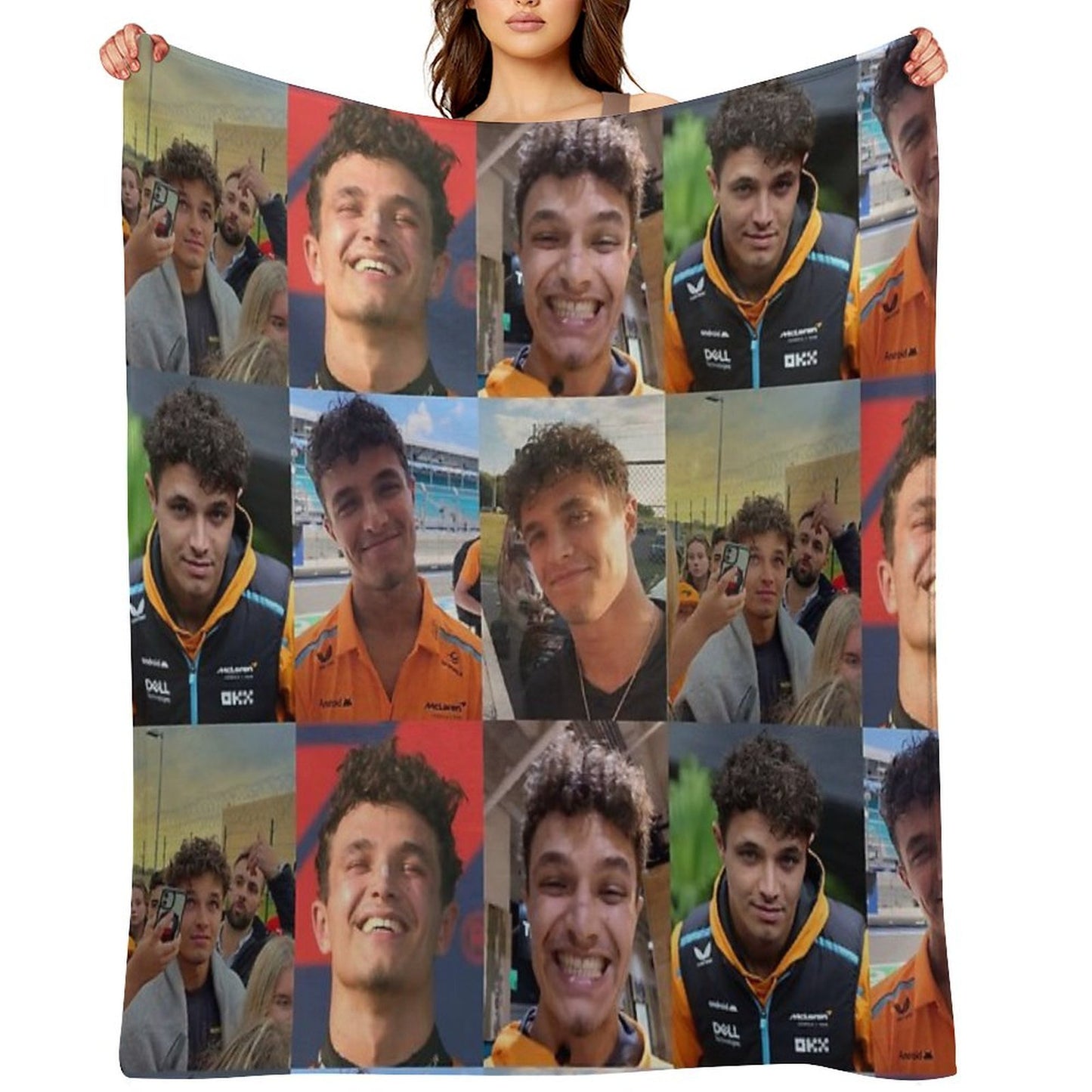 Lando Norris Throw Blanket