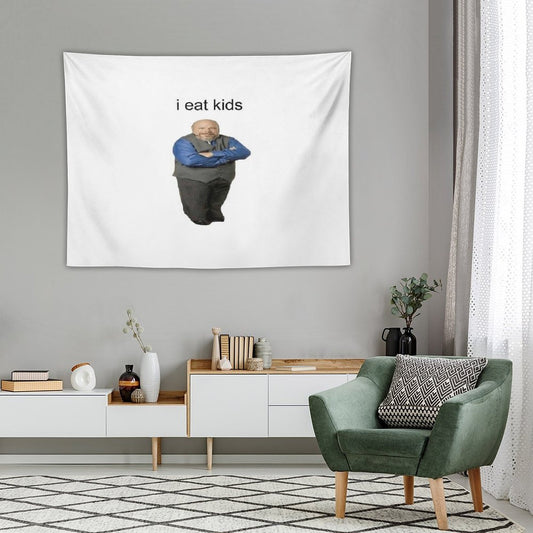 Bertram Eats Kids Tapestry