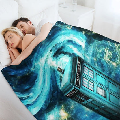 The Starry Night Throw Blanket
