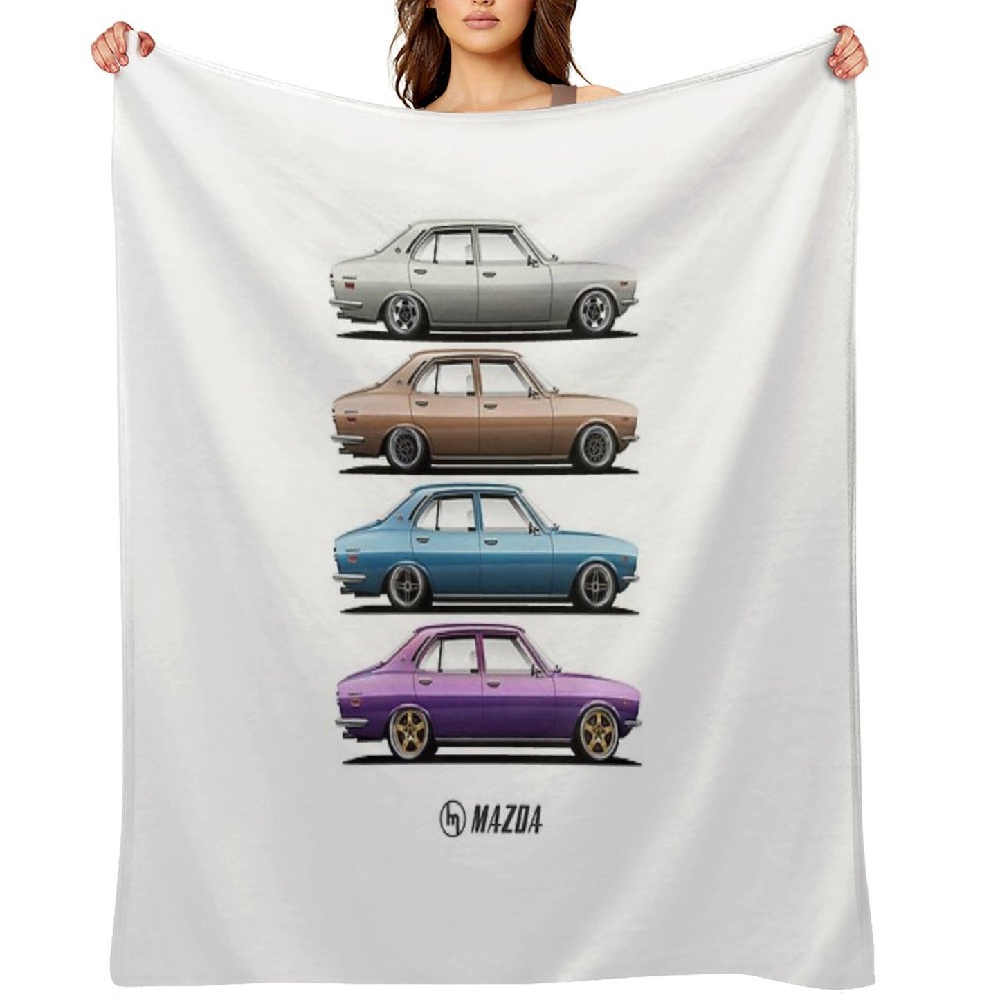Mazda RX2 Set Throw Blanket