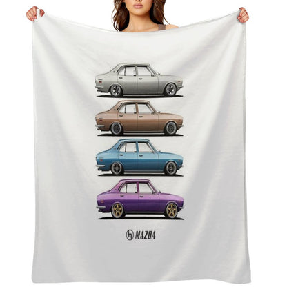 Mazda RX2 Set Throw Blanket