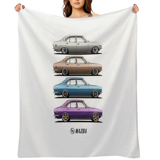Mazda RX2 Set Throw Blanket
