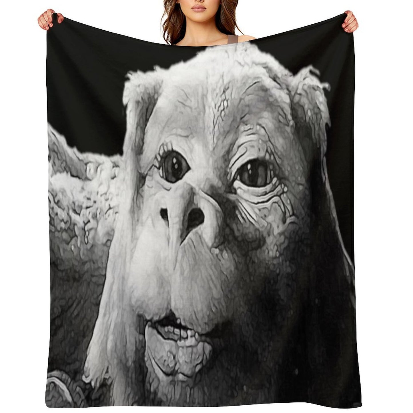 Falkor The Luck Dragon From The Neverending Story Design Throw Blanket