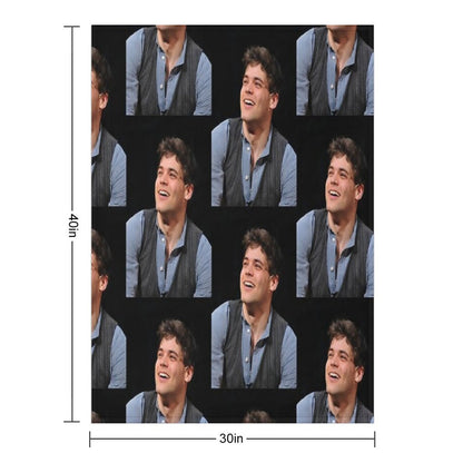 Jeremy Jordan Newsies Throw Blanket
