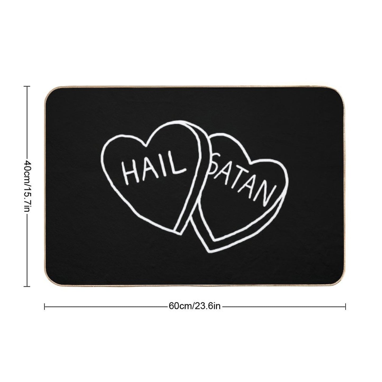 Hail Satan Candy Bath Mat