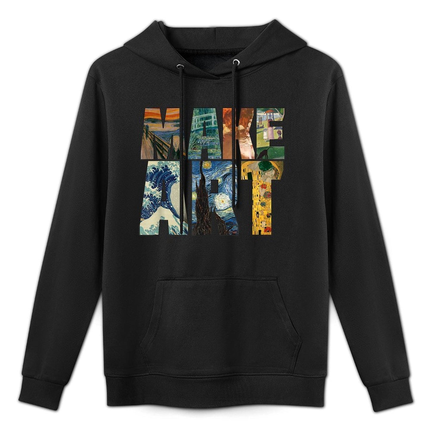 MAKE ART  Funny Artist Artistic Humor Painting Cool T-shirt All-Day Comfort Hoodie