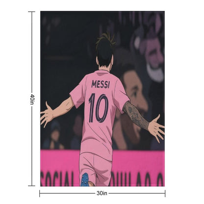 Messi 10 – The Iconic Legend Throw Blanket