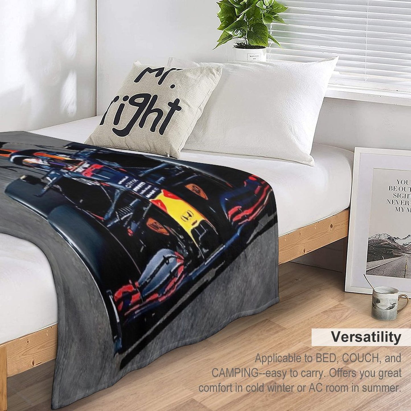 Max Verstappen Sparks  - F1 Throw Blanket