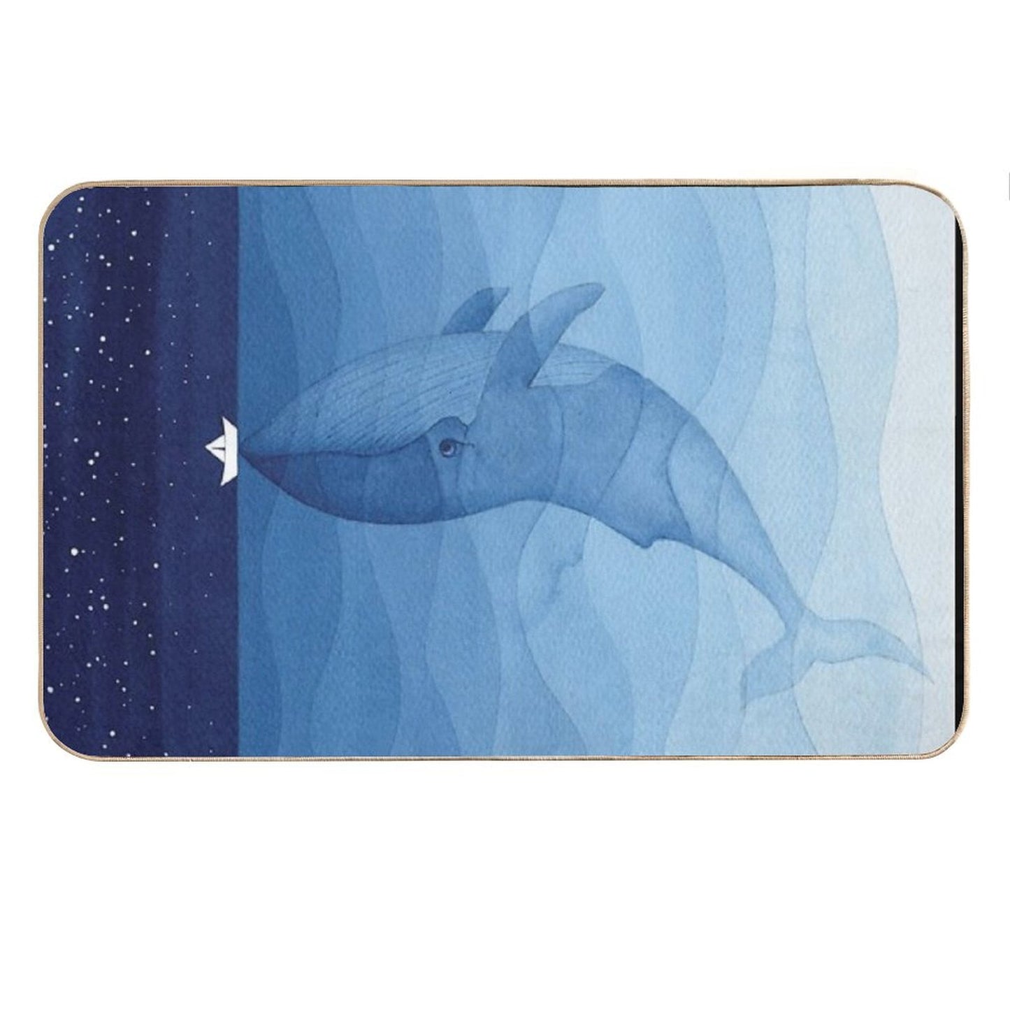 Blue Whale, Sea Animal Bath Mat