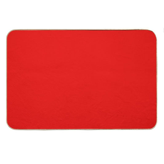 Bright Red Bath Mat