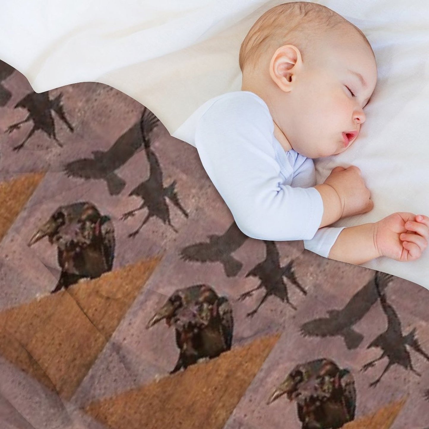 Grimey Crows Throw Blanket