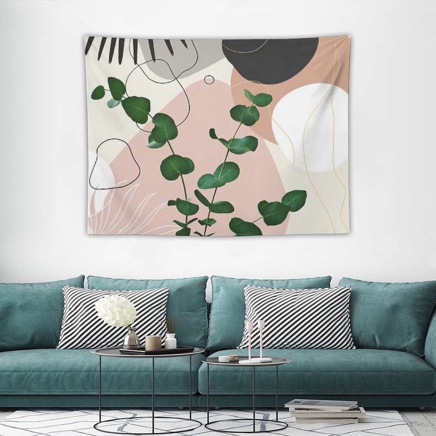Eucalyptus Fan Palm Finesse #1 #tropical #decor #art Tapestry